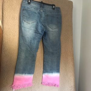 Venus Crop Stretch Ombre Jeans